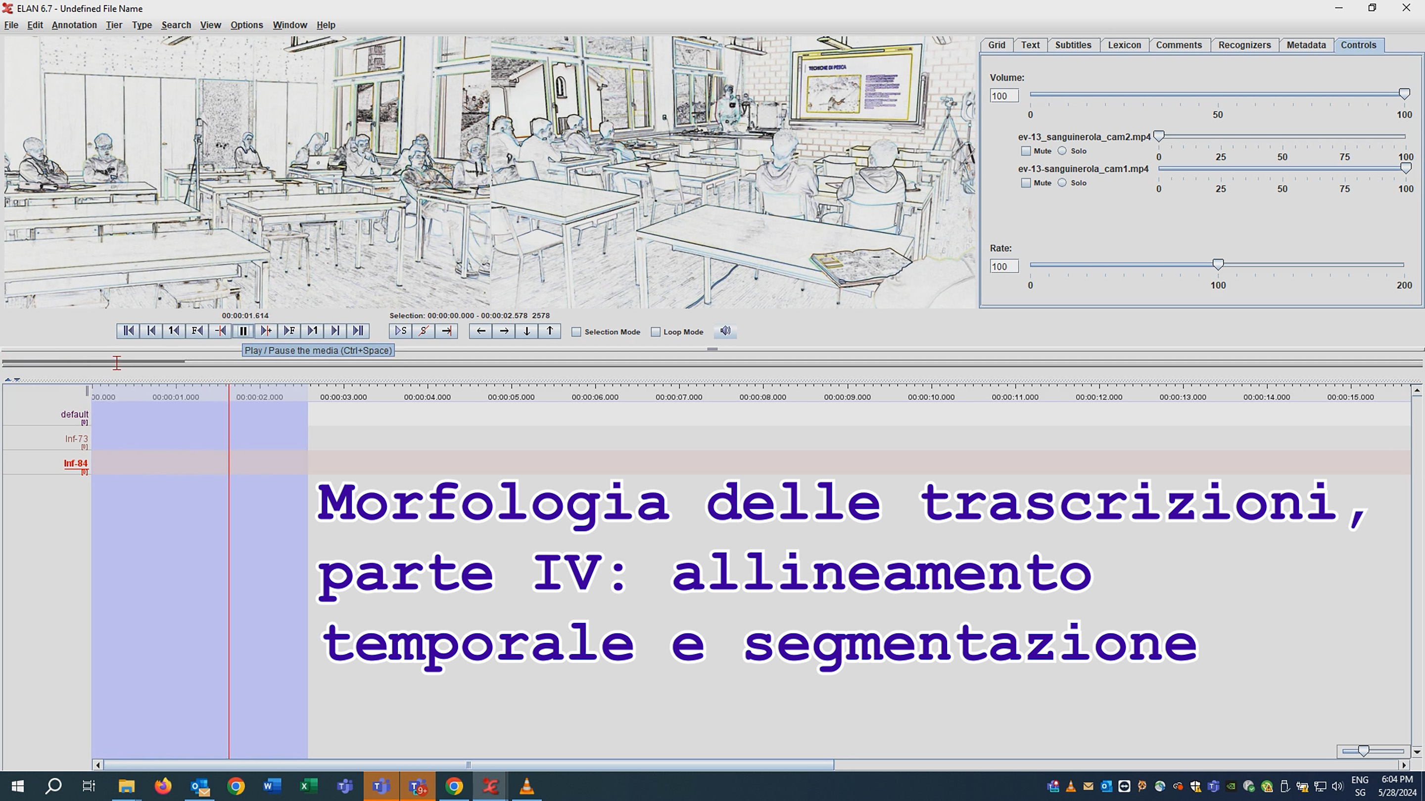 Allineamento temporale e segmentazione